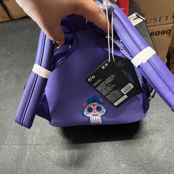 Loungefly Pixar Moments Miguel and Hector Performance Mini Backpack - Picture 4 of 4